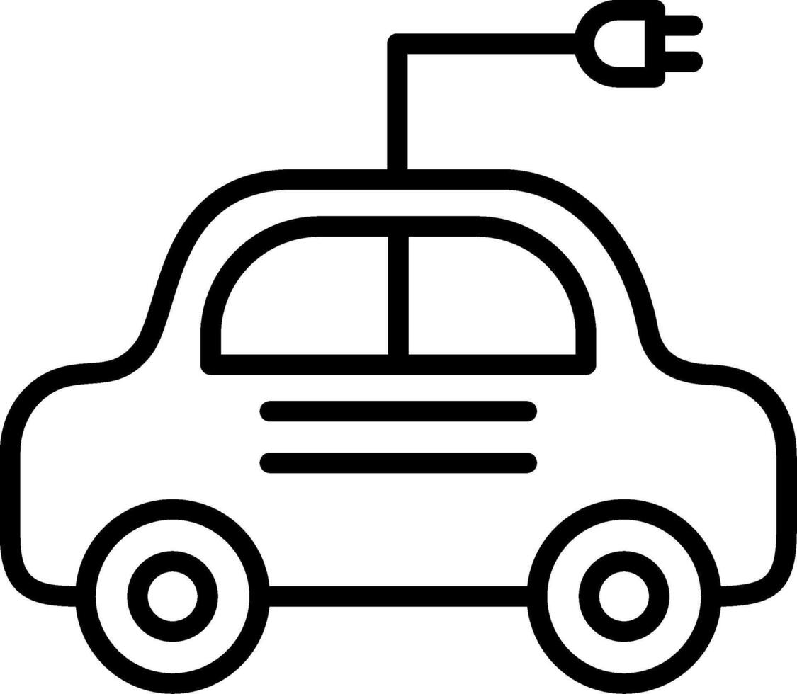 Electric Car Icon Design Symbol vector