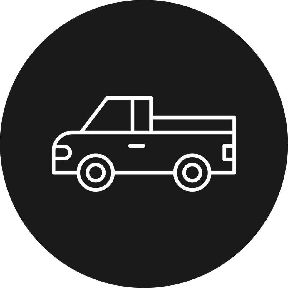 Pickup Truck Icon Design Symbol vector