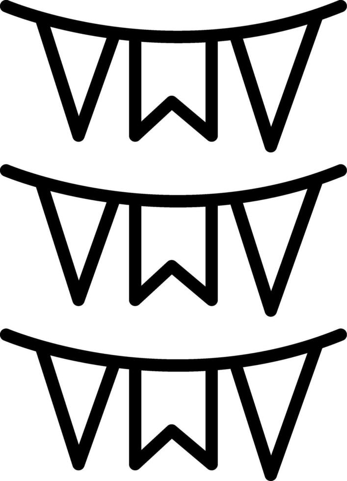 Garlands Icon Design Symbol vector