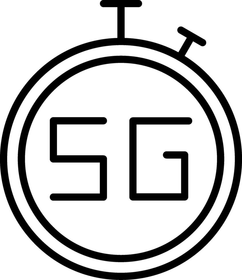5g Icon Design Symbol vector