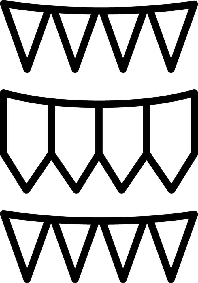 Garlands Icon Design Symbol vector