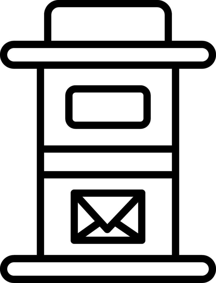 Letter Box Icon Design Symbol vector