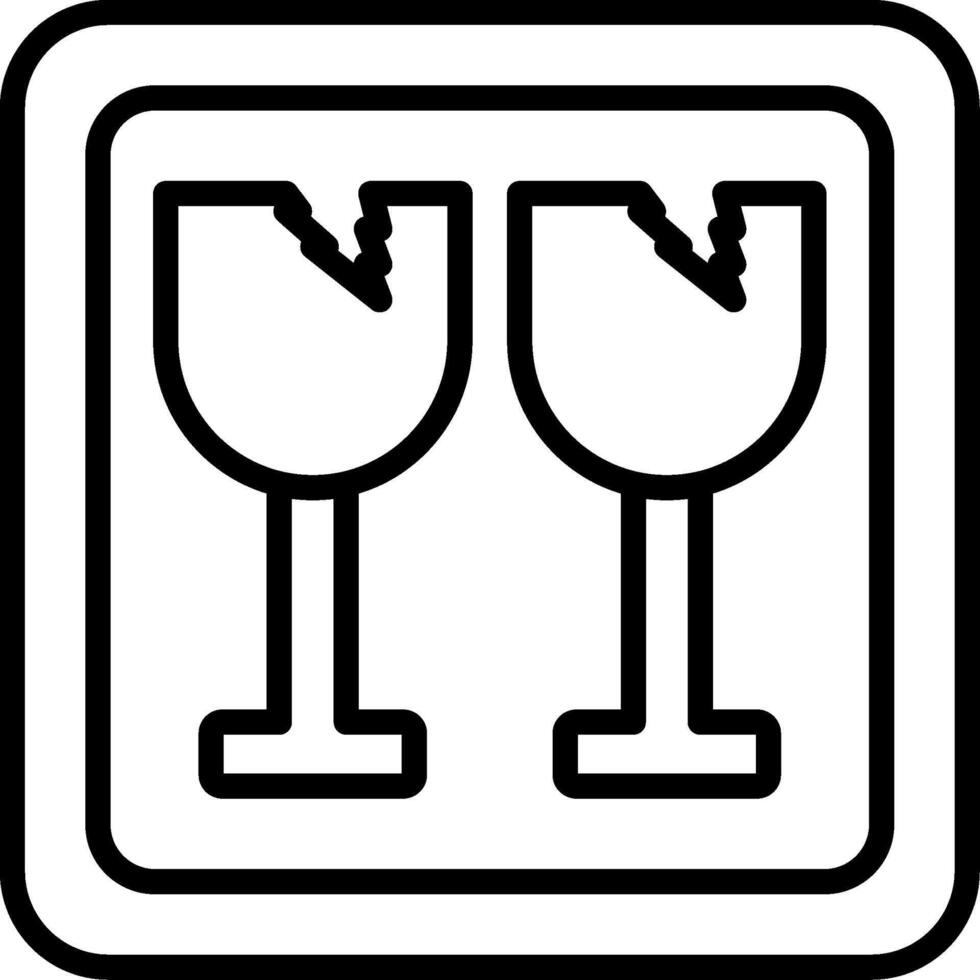 Fragile Icon Design Symbol vector