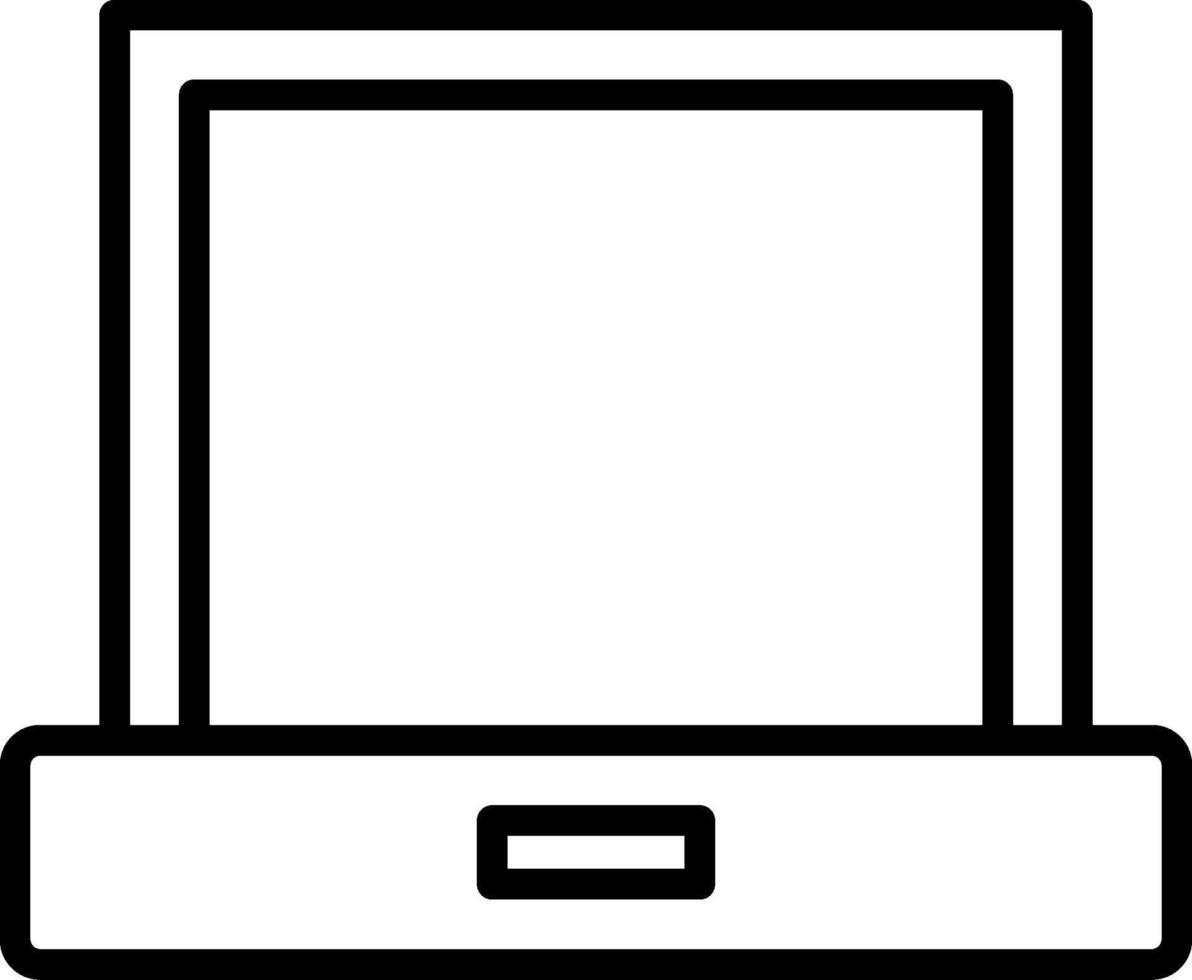 Laptop Icon Design Symbol vector