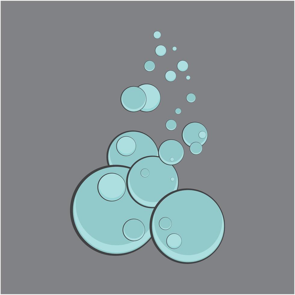 Bubble water logo and symbol vector