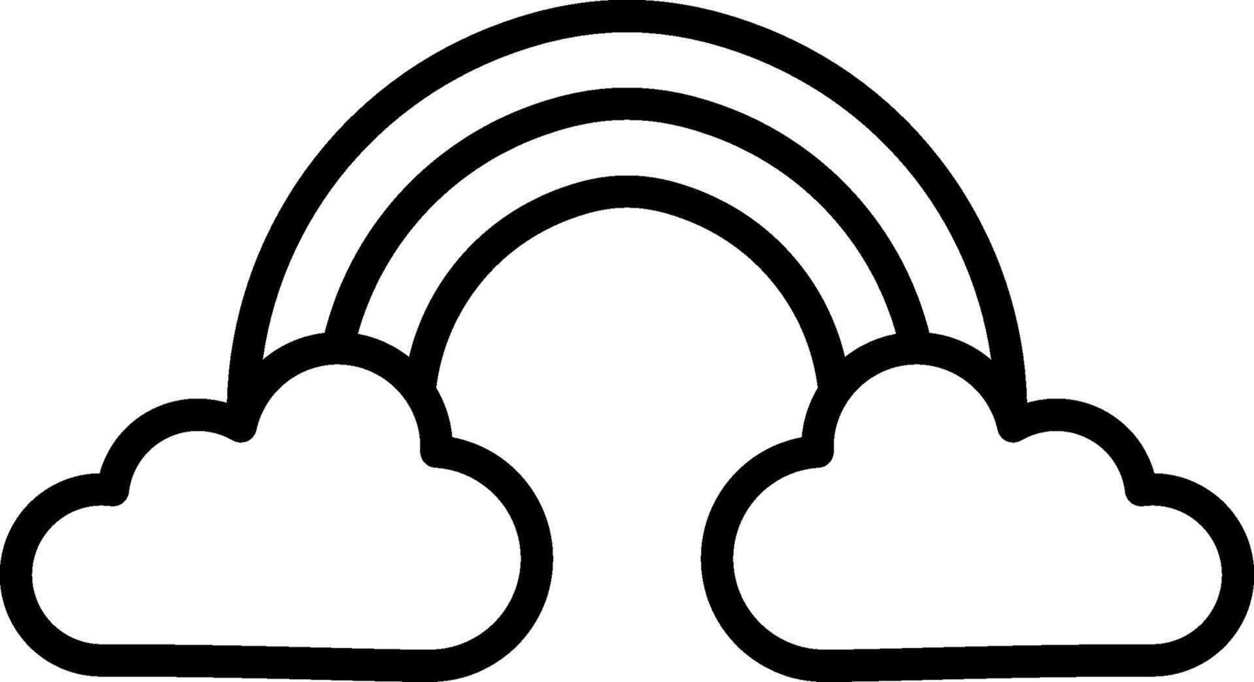 Rainbow Icon Design Symbol vector