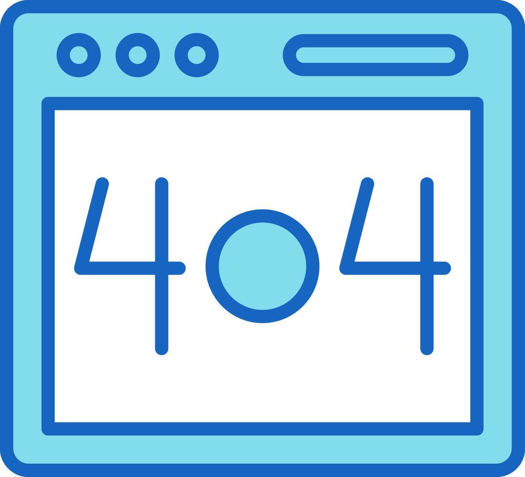 Error 404 Icon Design Symbol vector