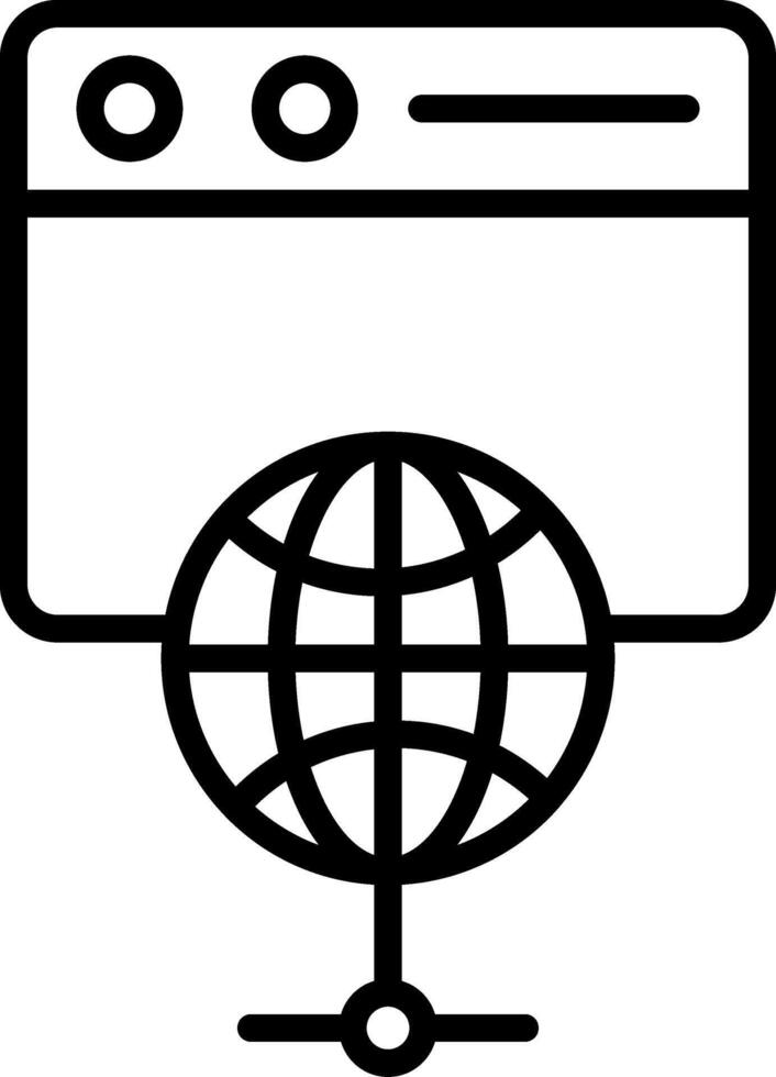 Browser Icon Design Symbol vector