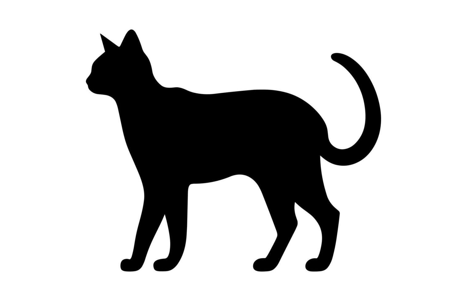Sphynx Cat Silhouette Clipart vector