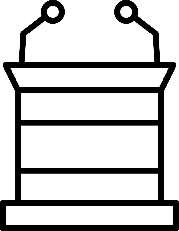 Podium Icon Design Symbol vector