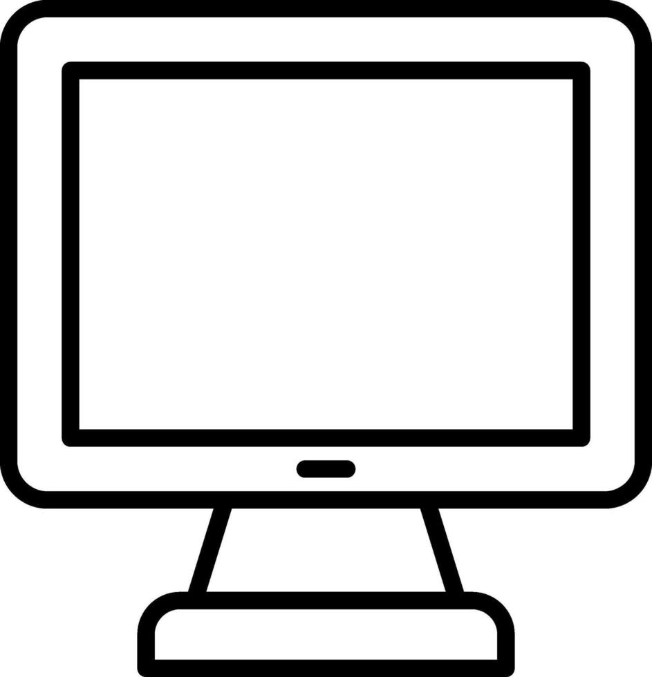 Monitor Icon Design Symbol vector