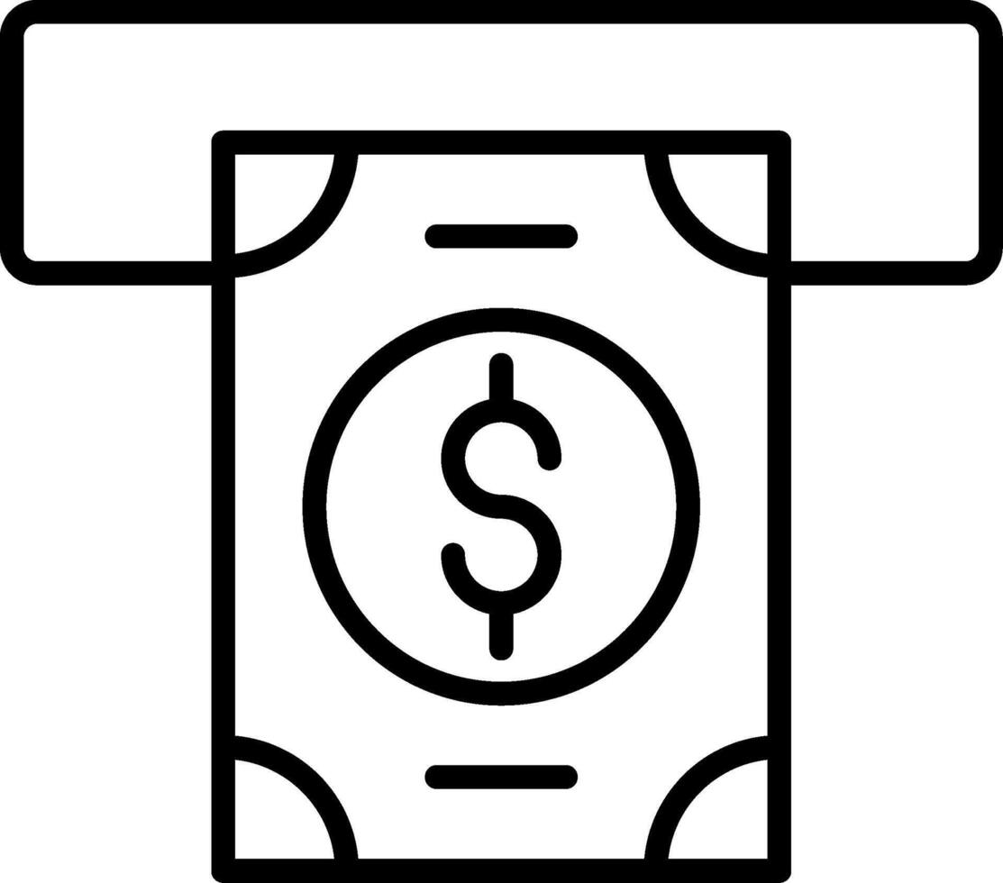 Money Withdrawal Icon Design Symbol vector