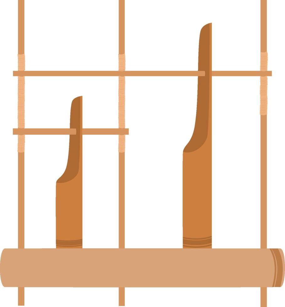 Angklung indonesian traditional instrument vector