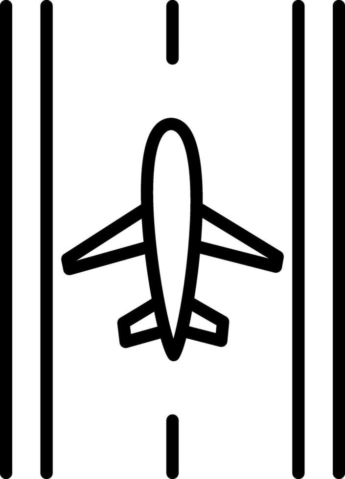 Runway Icon Design Symbol vector
