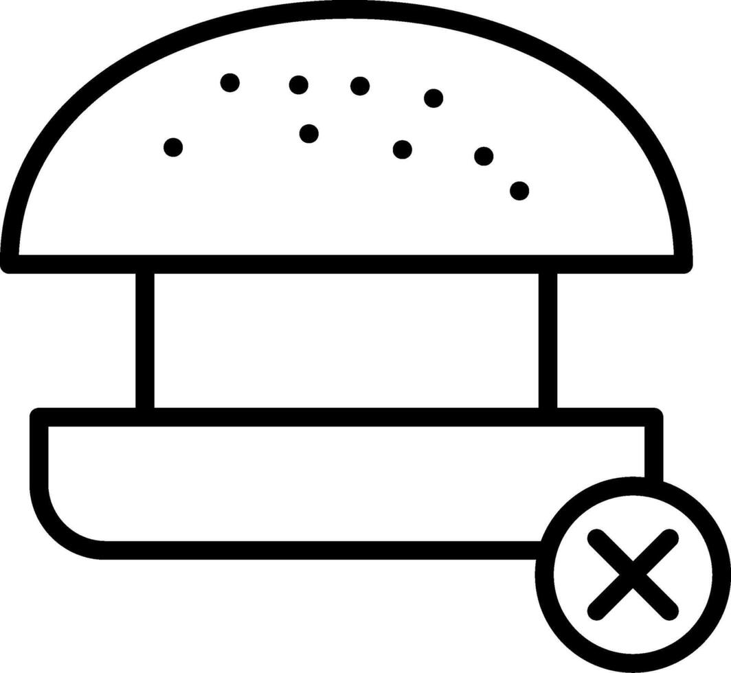 No Food Icon Design Symbol vector
