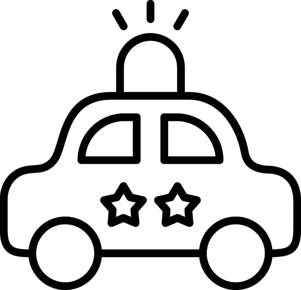 Police Car Icon Design Symbol vector