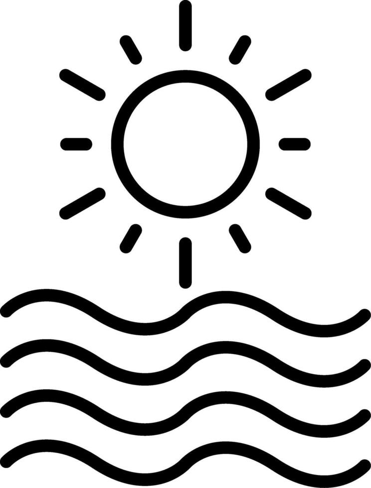 Sea Icon Design Symbol vector
