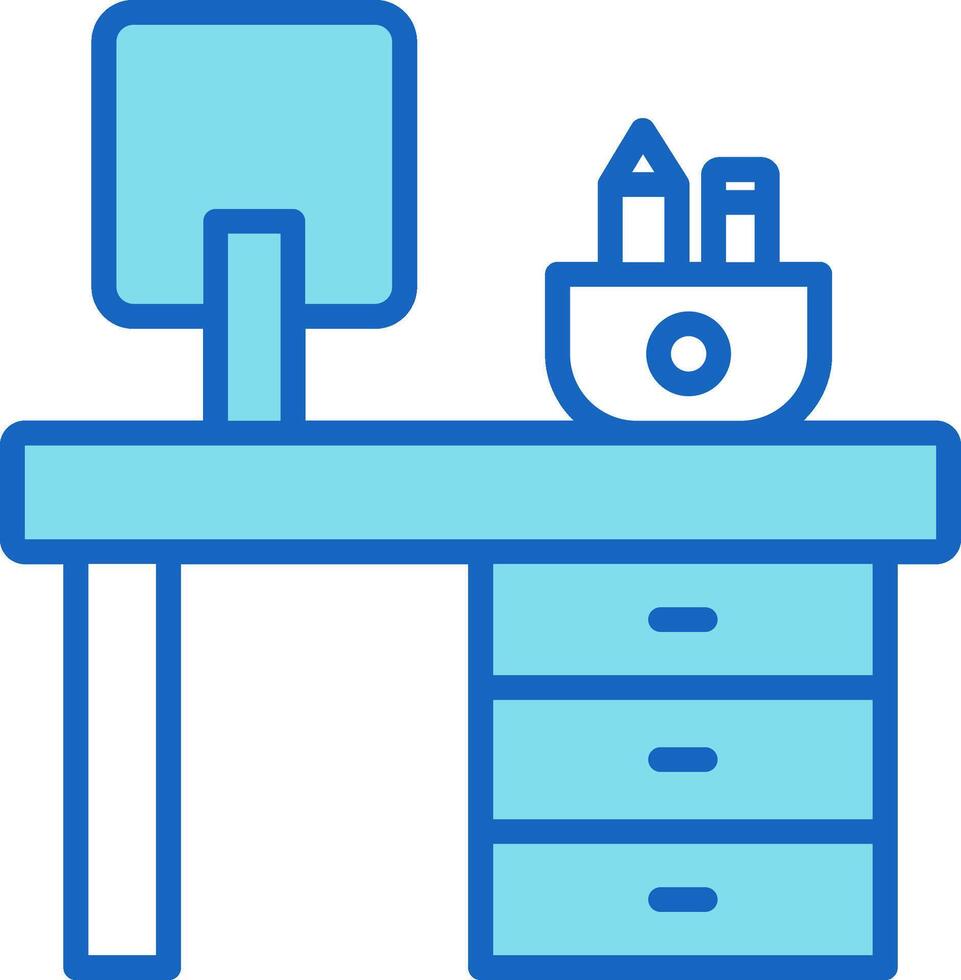 Office Desk Icon Design Symbol vector