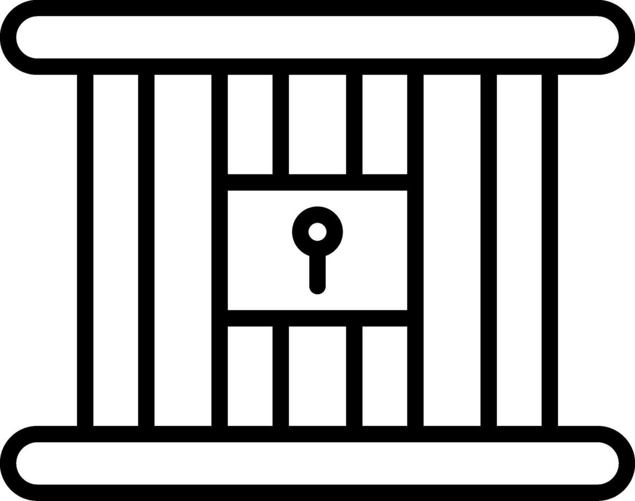 Jail Icon Design Symbol vector