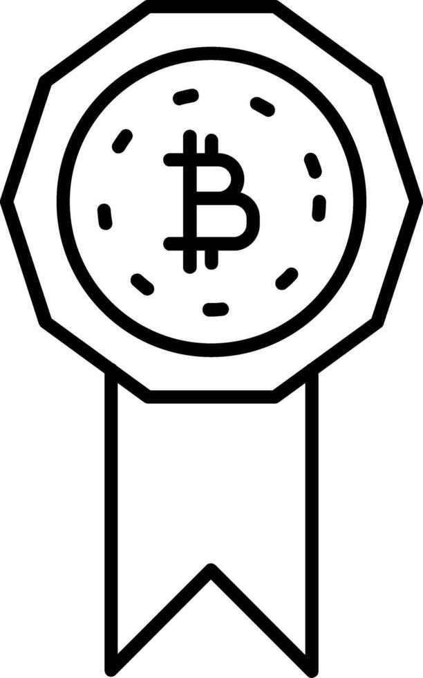 Bitcoin Icon Design Symbol vector