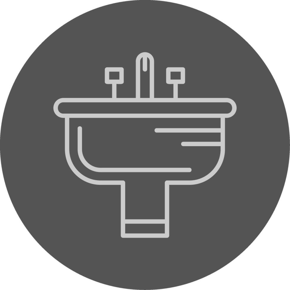 Bathroom sink Icon Design vector