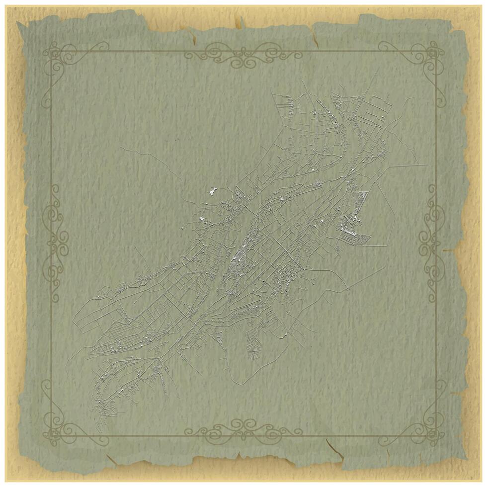 A vintage design background frame for street map of Luxor Egypt,One of the world's oldest cities, golden filigree patterns,and paper texture to give it a painting feel vector