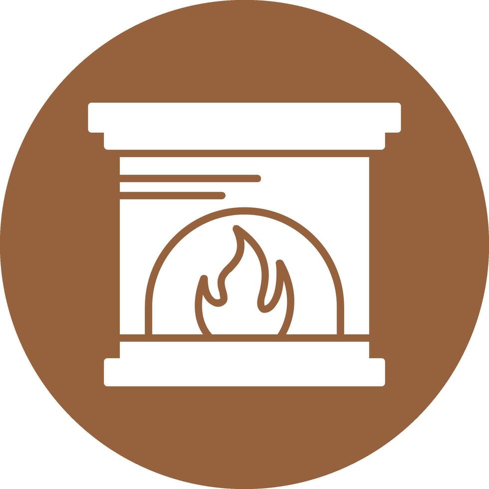 Fireplace Icon Design vector