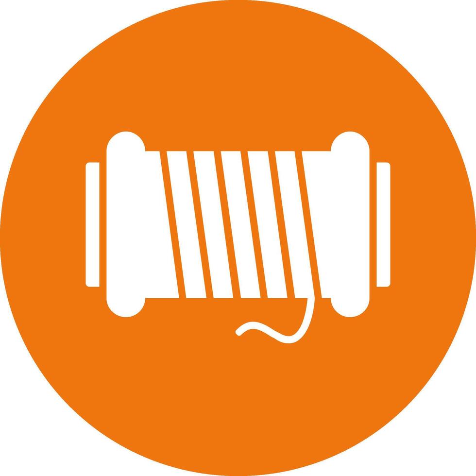 Thread spool Icon Design vector