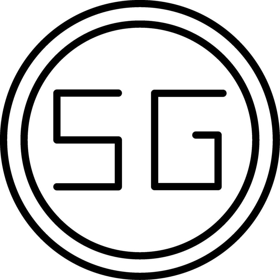 5g Icon Design Symbol vector