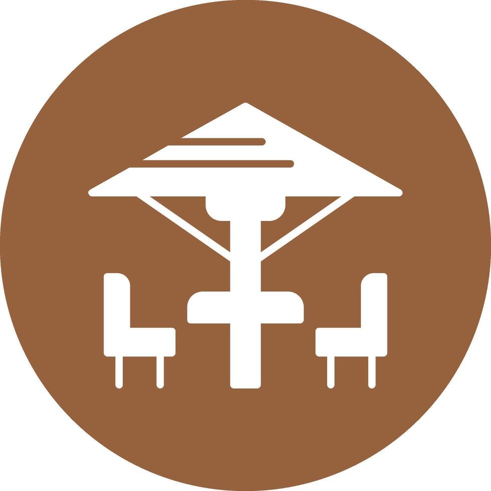 Patio furniture Icon Design vector