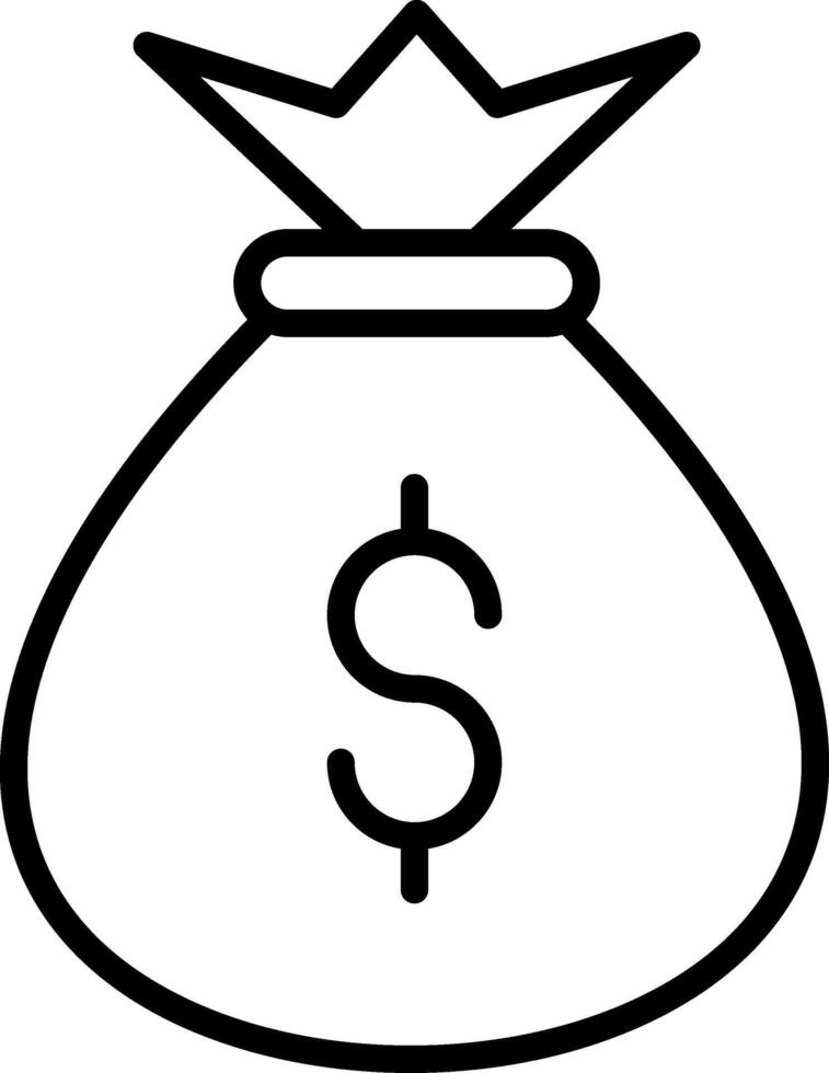 Money Bag Icon Design Symbol vector