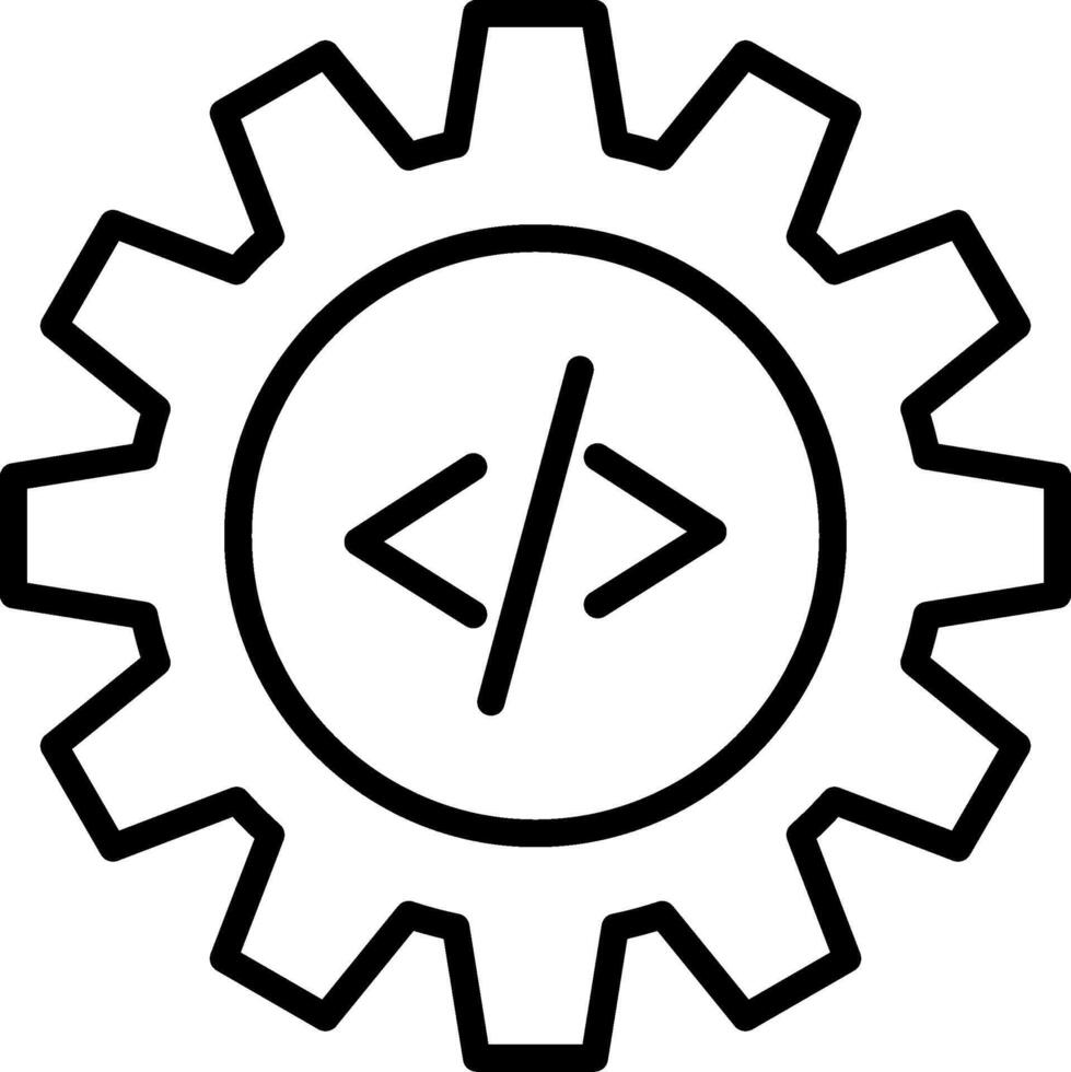 Coding Icon Design Symbol vector