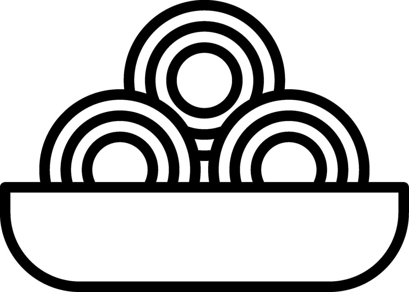Vermicelli Icon Design Symbol vector