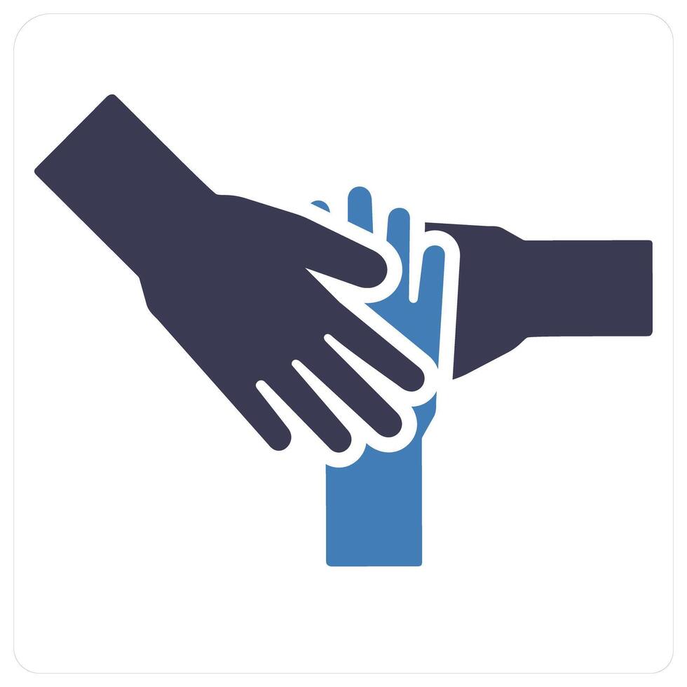 Teamwork and work together icon concept vector