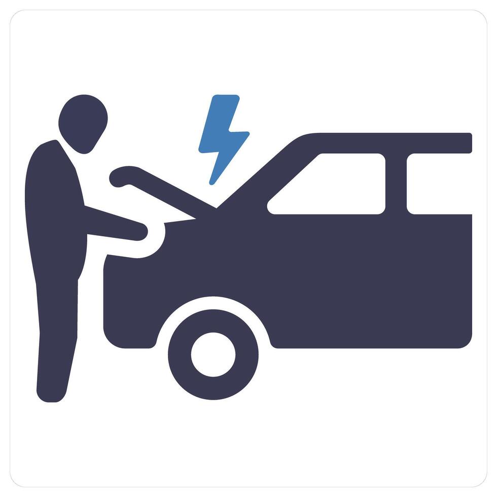 Vehicle breakdown and transport icon concept vector
