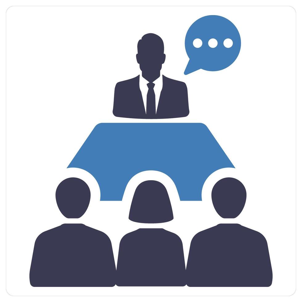Manager and conference icon concept vector