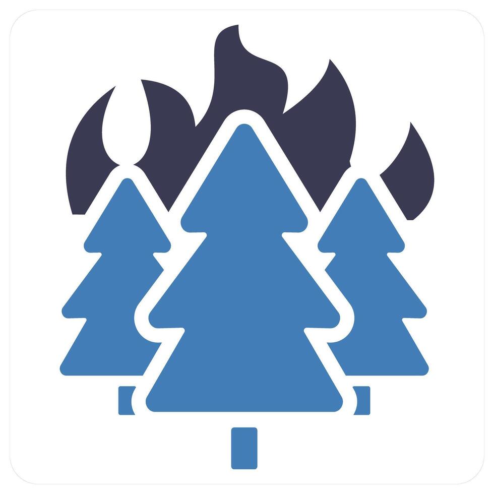 Wildfire and disaster icon concept vector