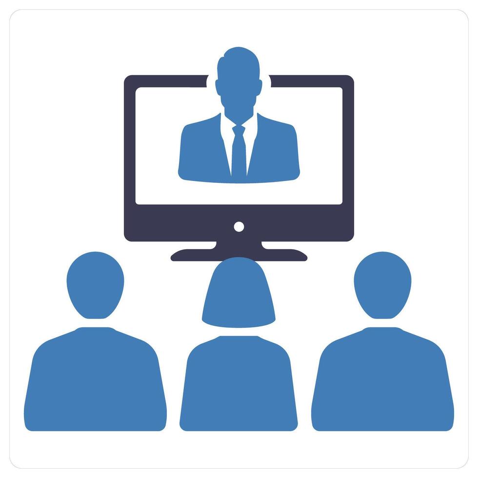 Seminar and conference icon concept vector