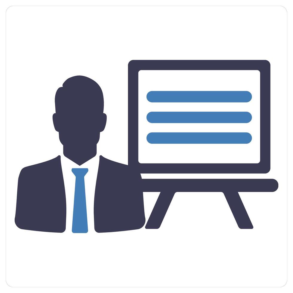 Presentation and conference icon concept vector