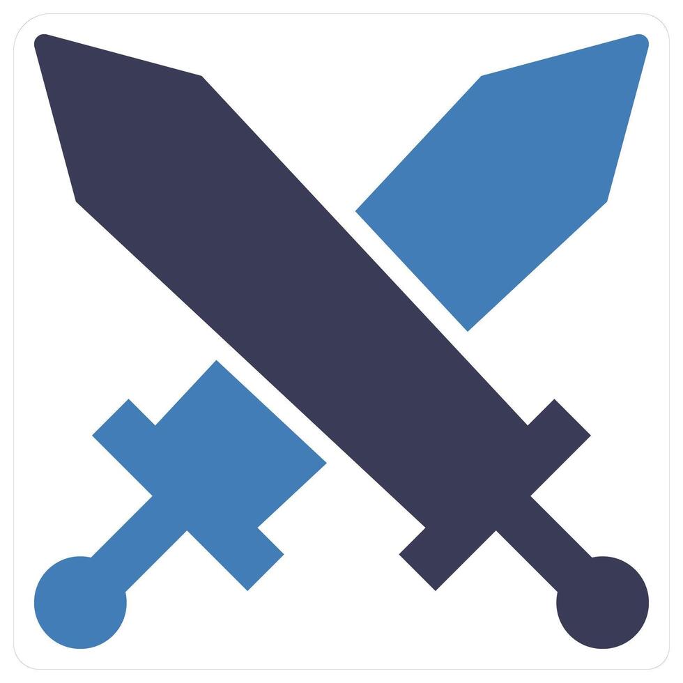 Battle and attack icon concept vector