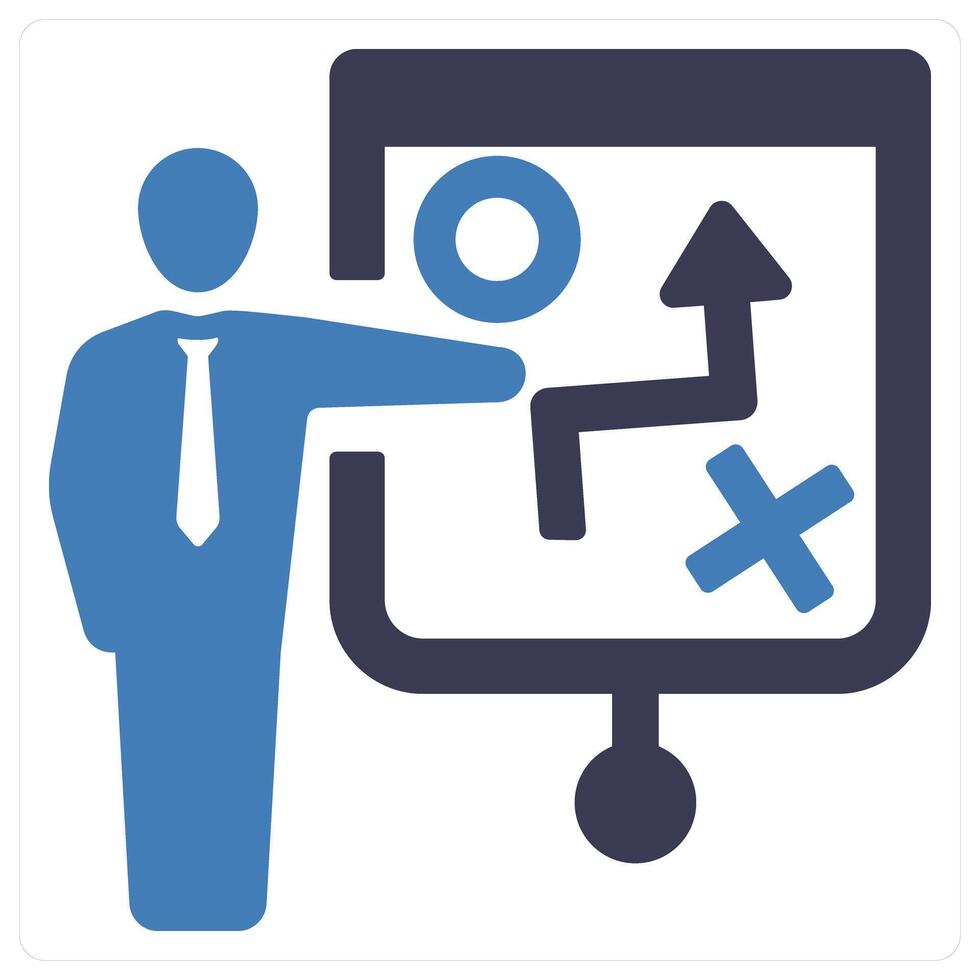 Business Plan and planning icon concept vector