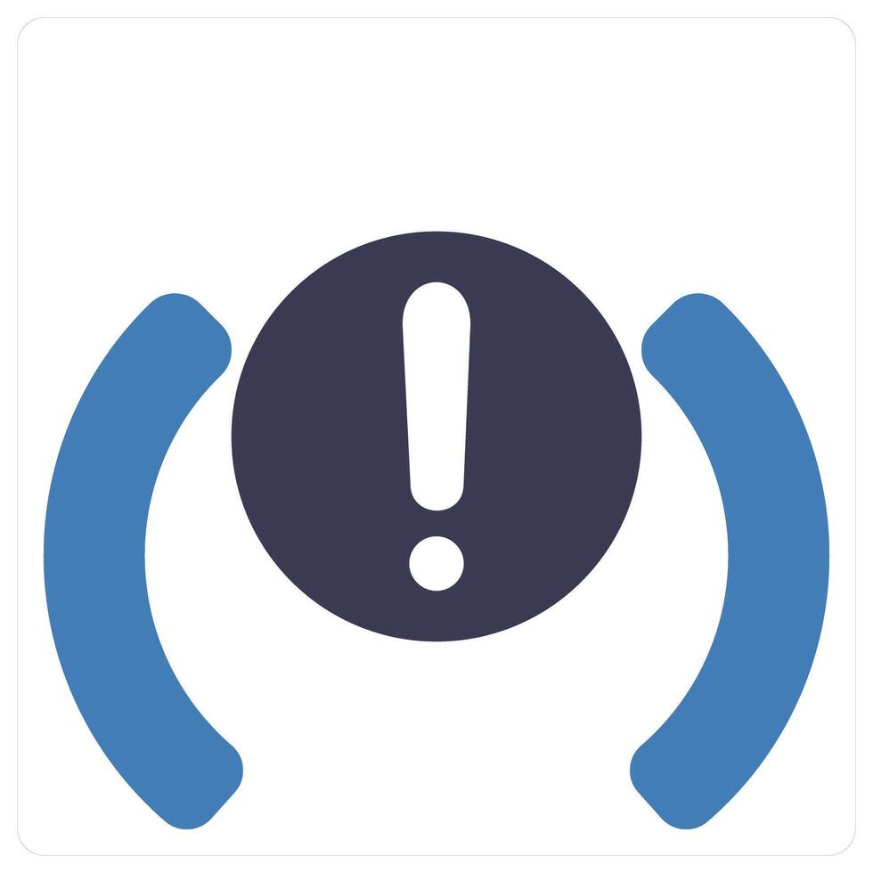 Brake Warning and light icon concept vector