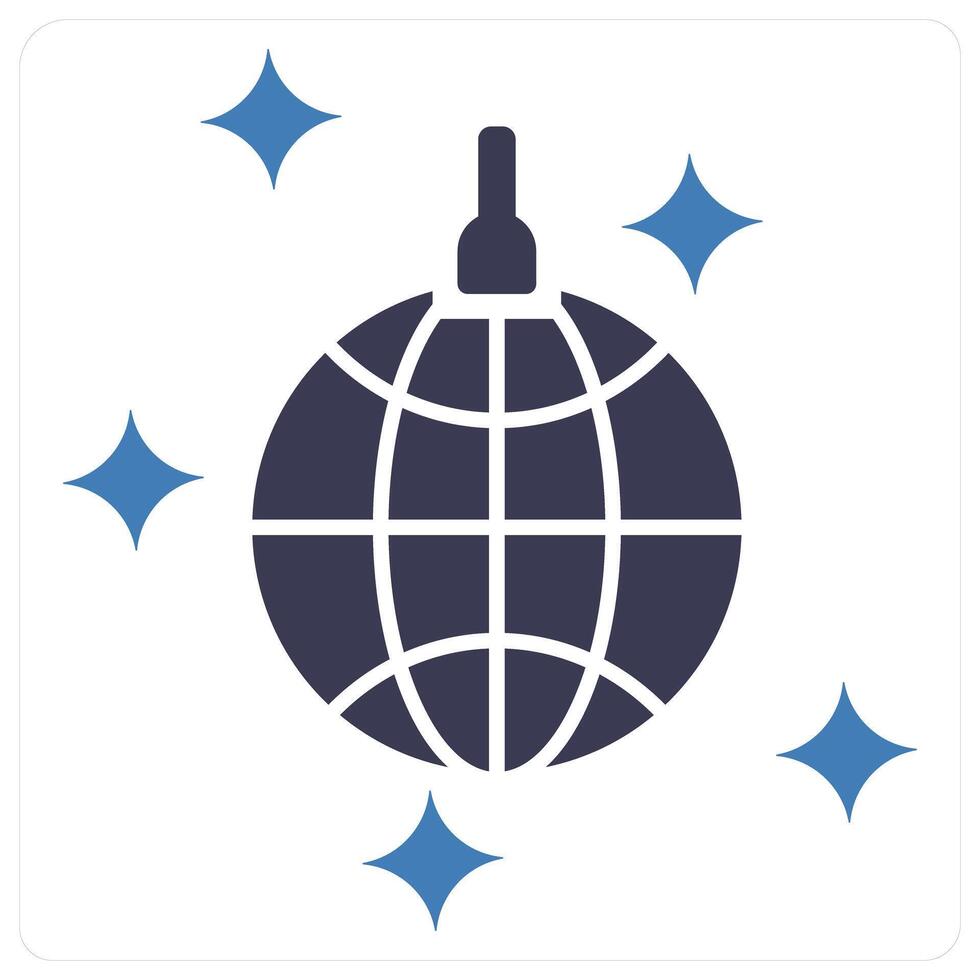 Disco Ball and party icon concept vector