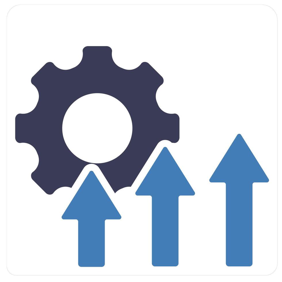 Improvement and employee icon concept vector