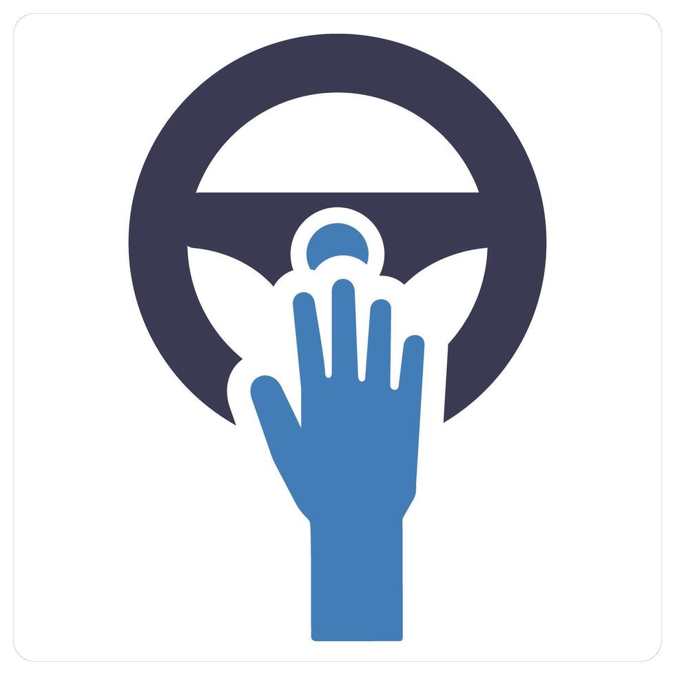 Horn and beep icon concept vector