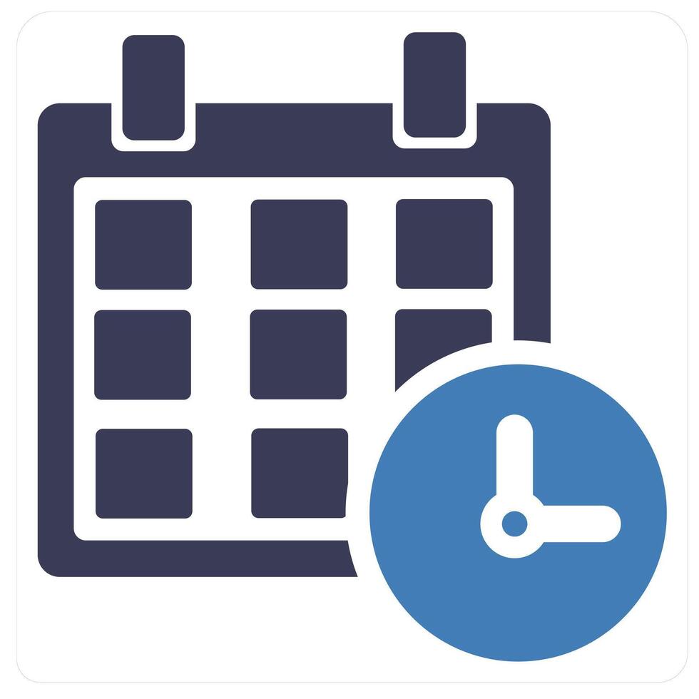 Meeting Schedule and action planpointment icon concept vector