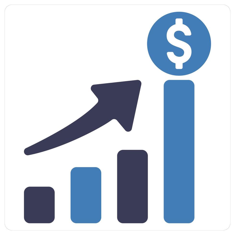 Revenue and income icon concept vector