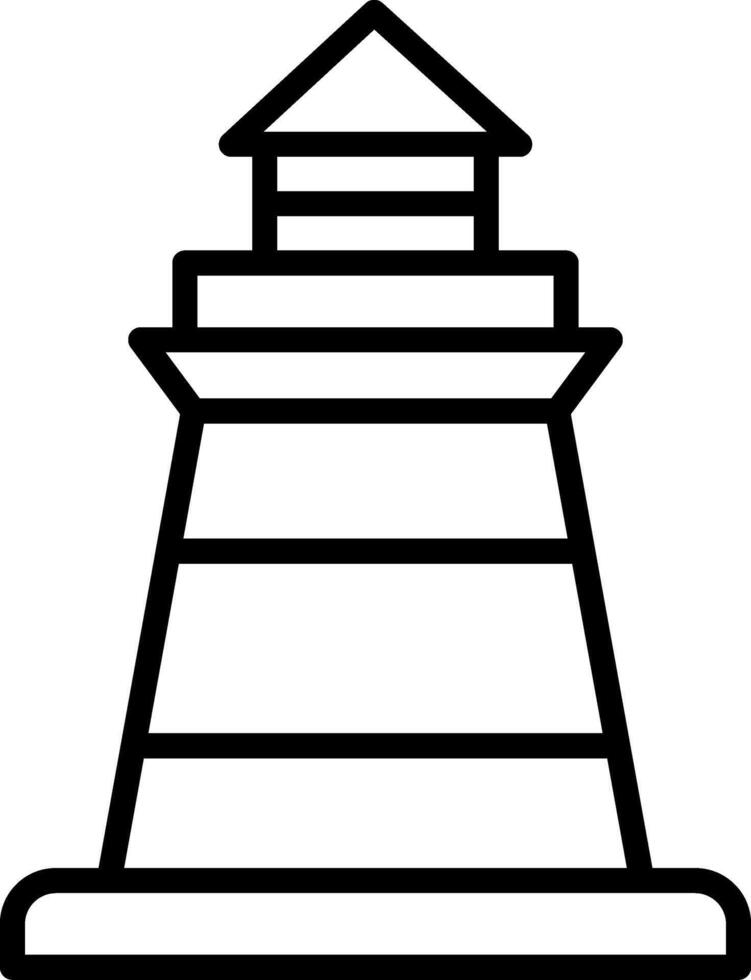 Eddystone Lighthouse Icon Design Symbol vector