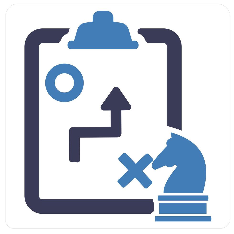 Strategy and plan icon concept vector