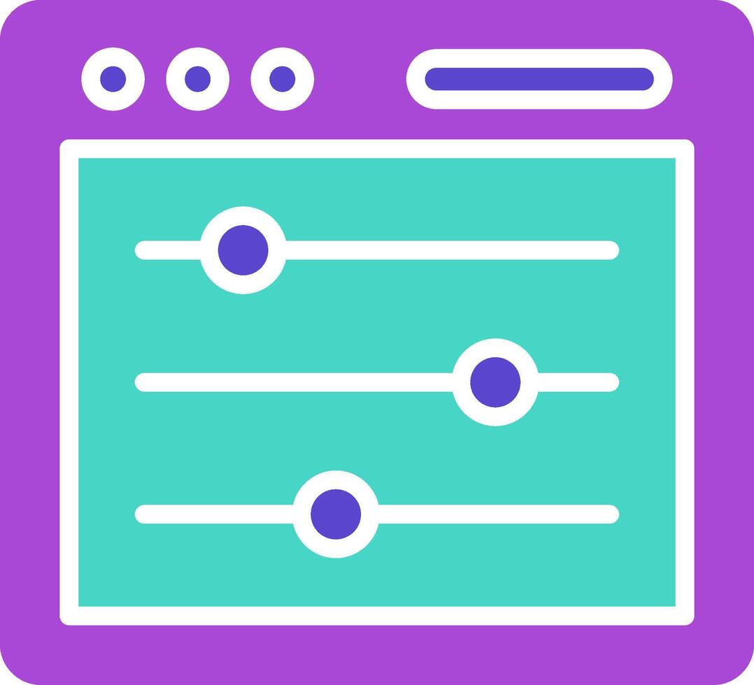 Adjust Icon Design Symbol vector